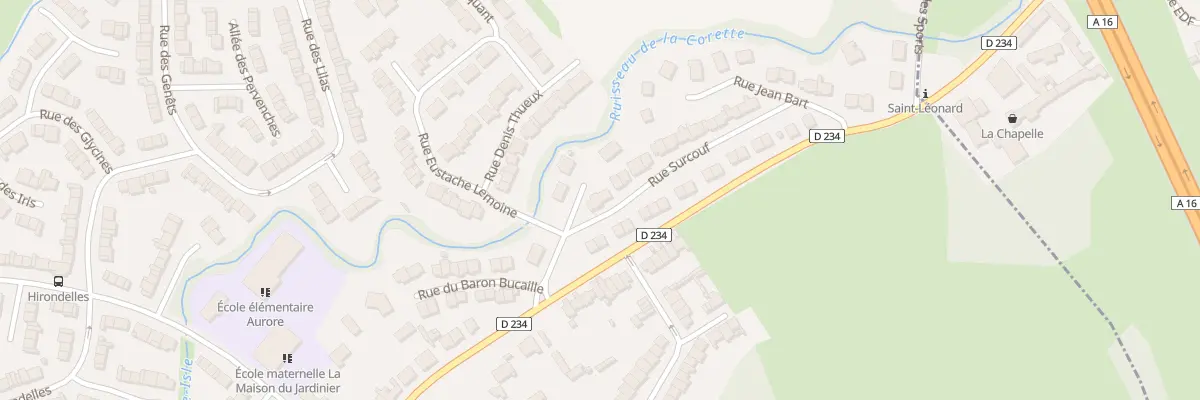 Plan du 2 Rue Surcouf à Saint-Léonard
