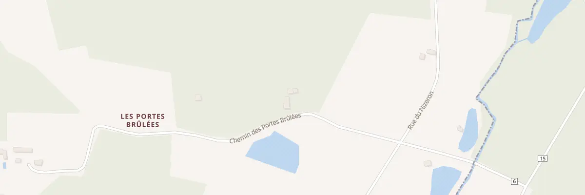 Plan du 185 Les Portes Brulees à Courmemin