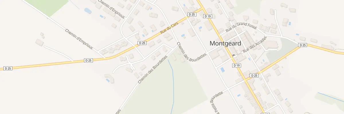 Plan du 145 Che des Bourdettes à Montgeard
