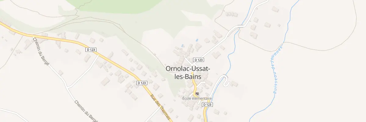 Plan du 3 Qua de Bacquié à Ornolac-Ussat-les-Bains