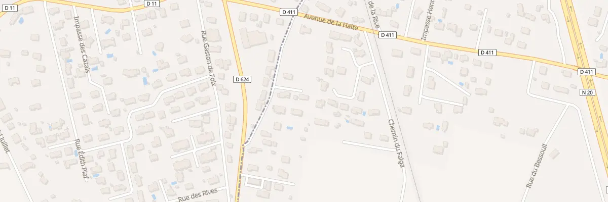 Plan du 3H Rue des Jardins à Verniolle