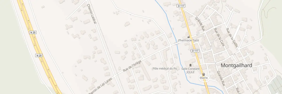 Plan du 20 Rue de l’Ariège à Montgailhard