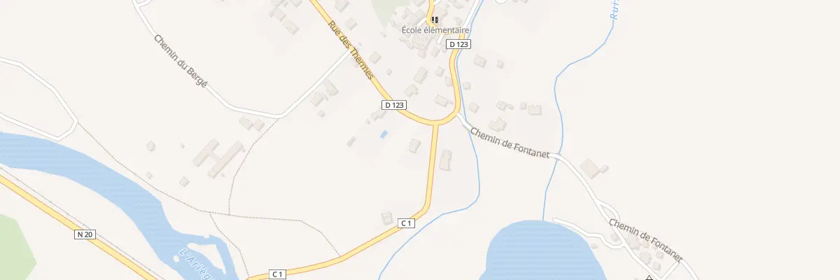 Plan du 5 Rte du Pont d’Ornolac à Ornolac-Ussat-les-Bains
