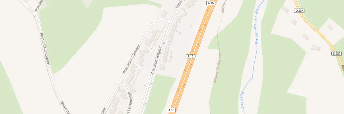 Plan du 95 Rue Leon Sergent à Wimille