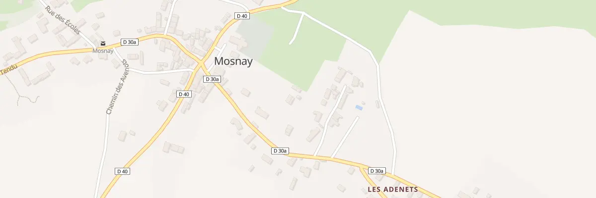 Plan du 7 Rue des Adenets à Mosnay