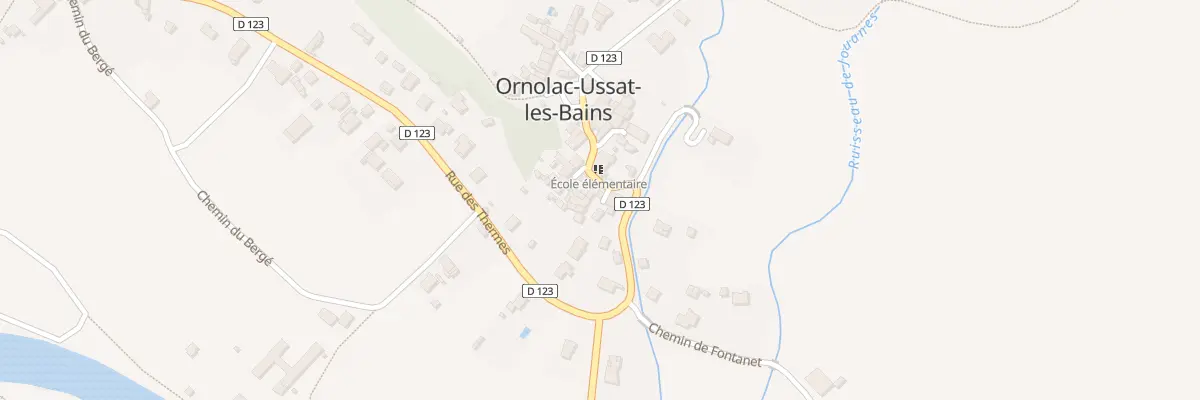 Plan du 1 Qua de Magnaou à Ornolac-Ussat-les-Bains