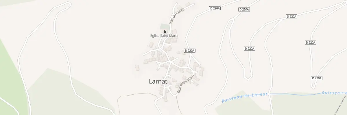 Plan du 30 Le Village à Larnat