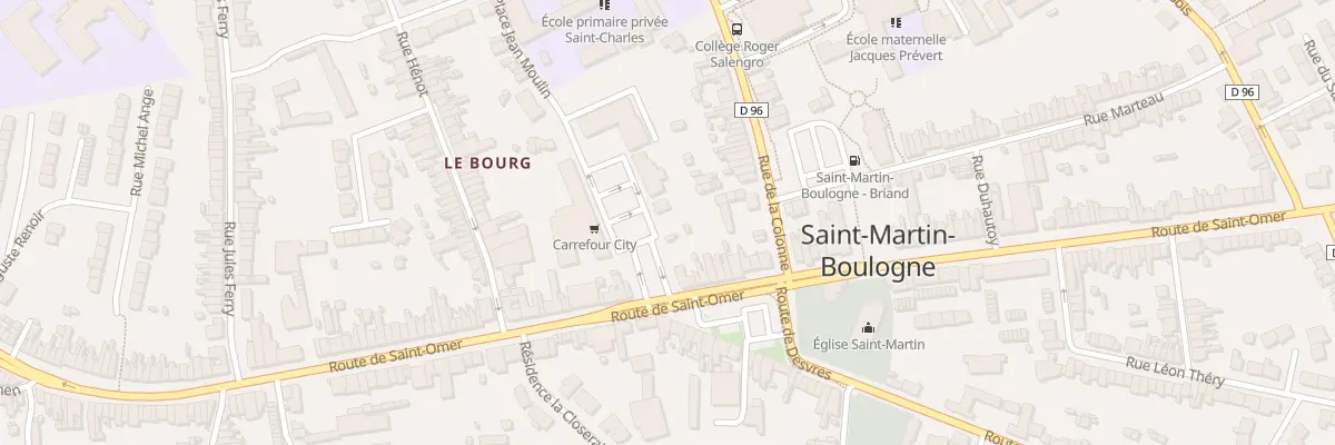 Plan du 283 Rte de Saint Omer à Saint-Martin-Boulogne