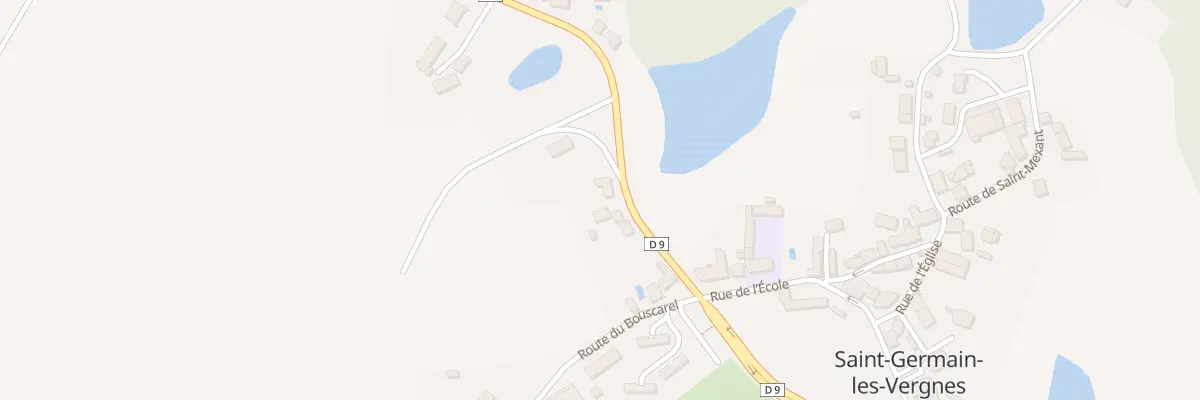 Plan du 5045 Le Bourg à Saint-Germain-les-Vergnes