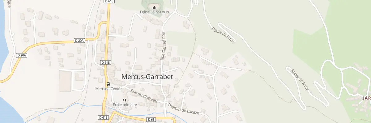 Plan de la Rue du 19 Mars 1962 à Mercus-Garrabet