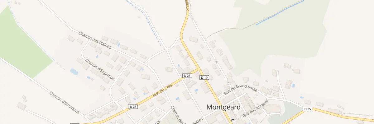 Plan du 985 Gr Grande Rue du Pastel à Montgeard