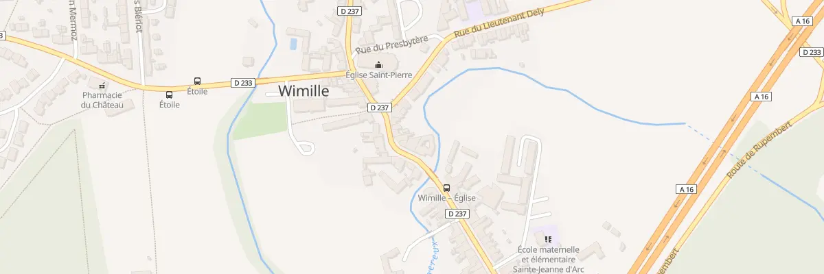 Plan du 64 Rue du General de Gaulle à Wimille