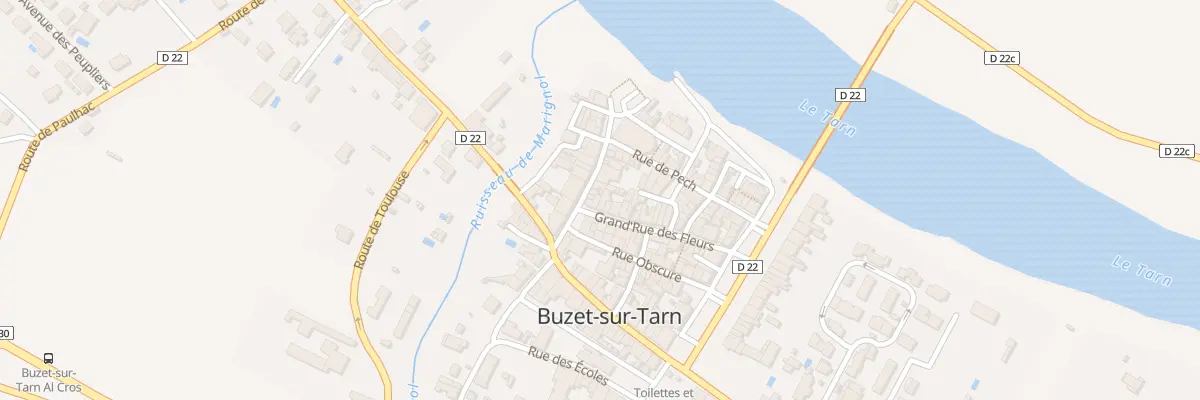 Plan du 121 Gr GRAND RUE DES FLEURS à Buzet-sur-Tarn