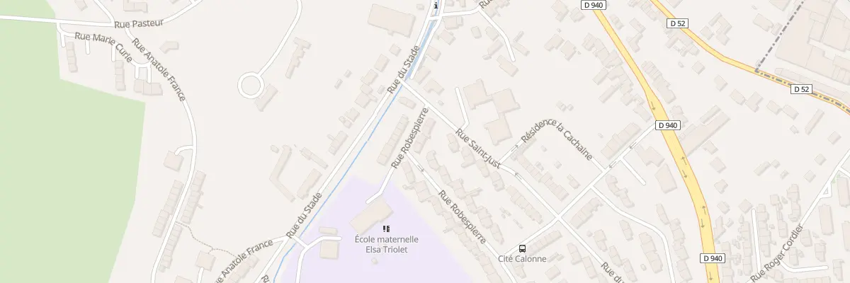 Plan du 5 Rue Robespierre à Saint-Étienne-au-Mont