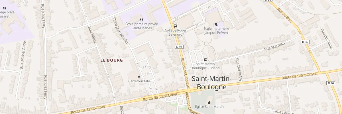 Plan du 25 Rue de la Colonne à Saint-Martin-Boulogne