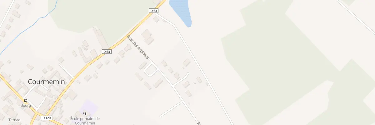 Plan du 7 Rue des Argiliers à Courmemin