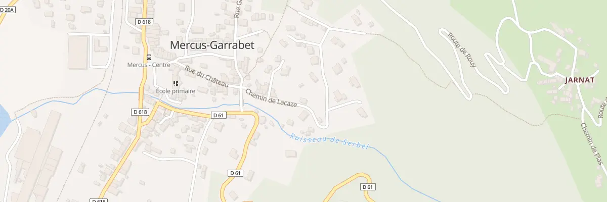 Plan du 232 Che de la Caze à Mercus-Garrabet