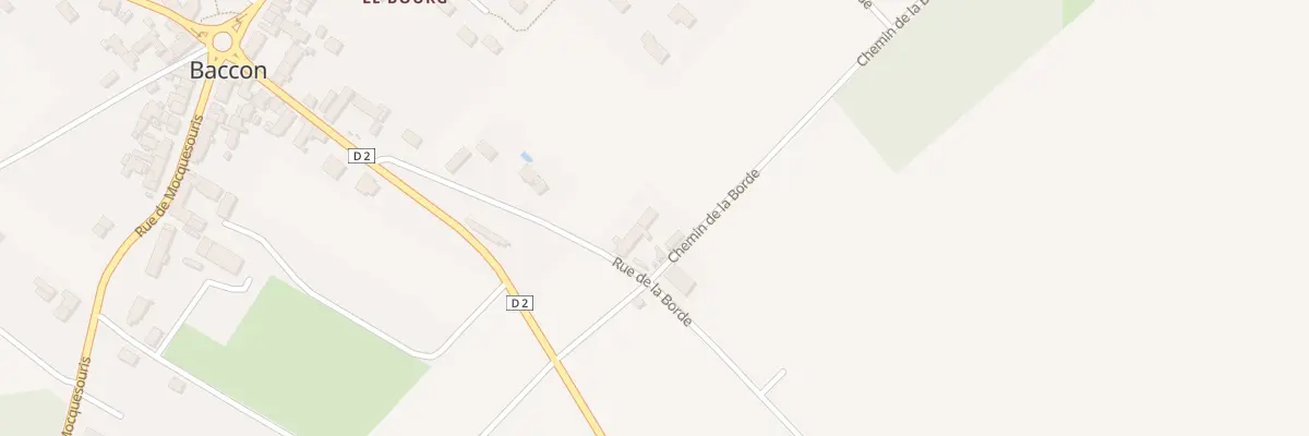 Plan du 263 Rue de la Borde à Baccon