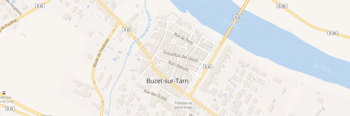 Plan du 81 Gr GRAND RUE DES FLEURS à Buzet-sur-Tarn