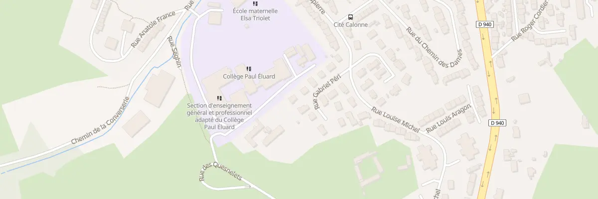 Plan du 12 Rue Gabriel Peri à Saint-Étienne-au-Mont