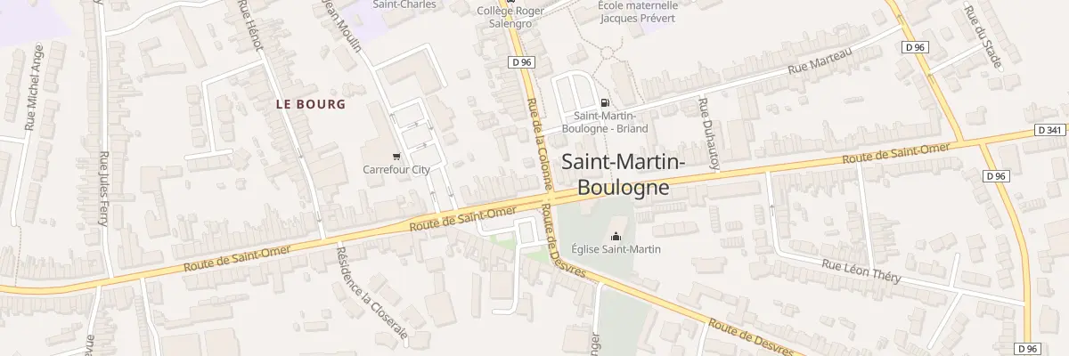 Plan du 1 Rue de la Colonne à Saint-Martin-Boulogne