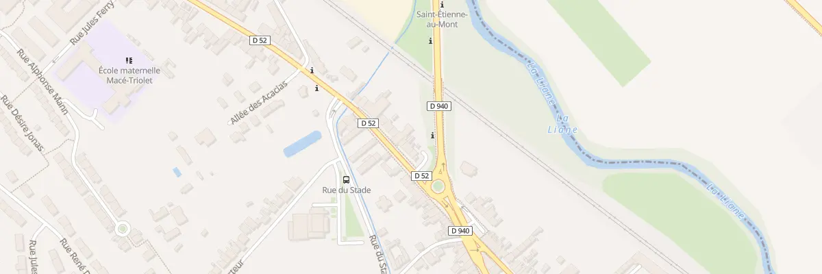 Plan du 93 Rue du Doc Brousse à Saint-Étienne-au-Mont