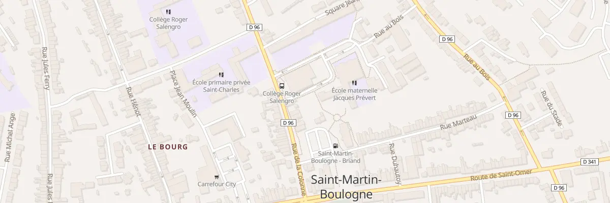 Plan du 12 Rue de la Colonne à Saint-Martin-Boulogne