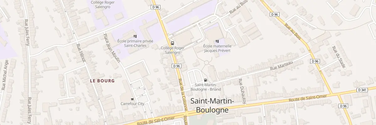 Plan du 6 Rue de la Colonne à Saint-Martin-Boulogne