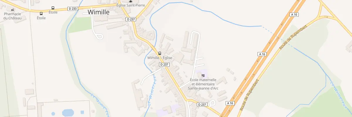 Plan du 46 Rue du General de Gaulle à Wimille