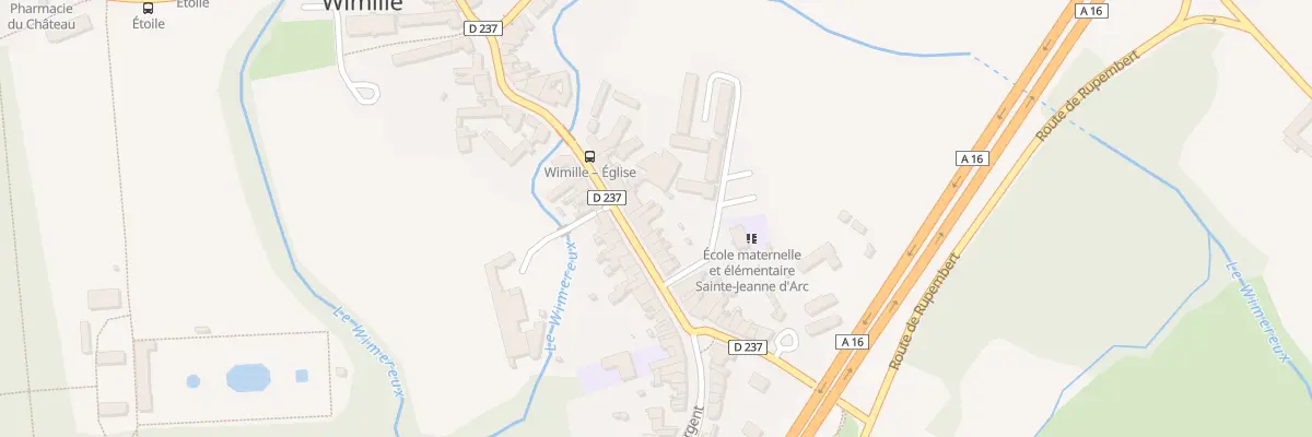 Plan du 38 Rue du General de Gaulle à Wimille