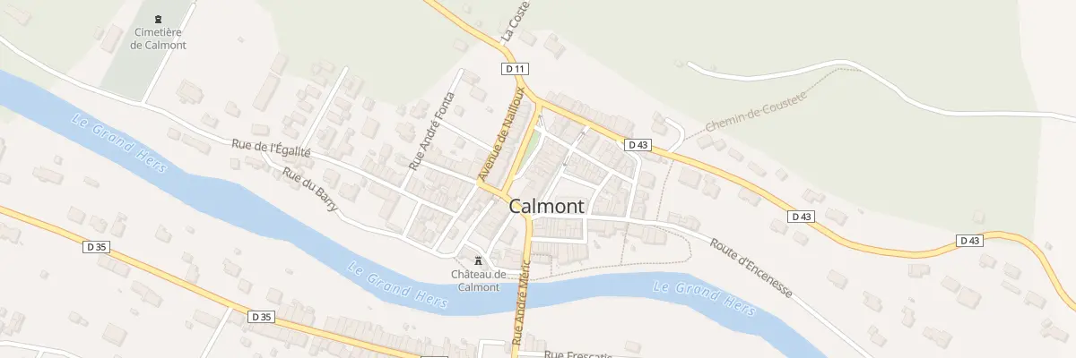 Plan du 13 Rue André Méric à Calmont