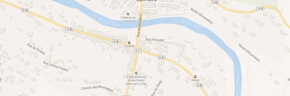 Plan du 6 Av de Mazères à Calmont
