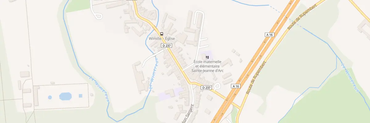 Plan du 34 Rue du General de Gaulle à Wimille