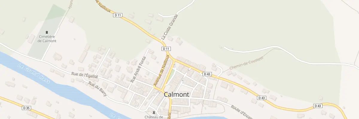 Plan du 2 Av de Gibel à Calmont
