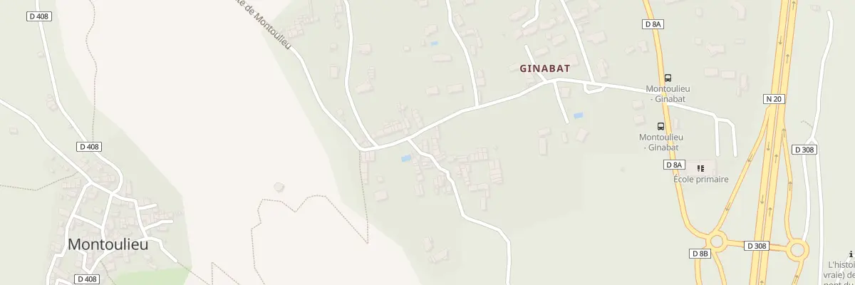 Plan du 13 Ginabat à Montoulieu