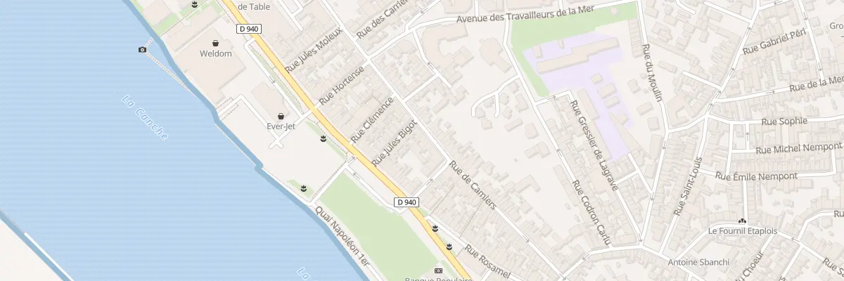 Plan du 89 Rue de Camiers à Étaples