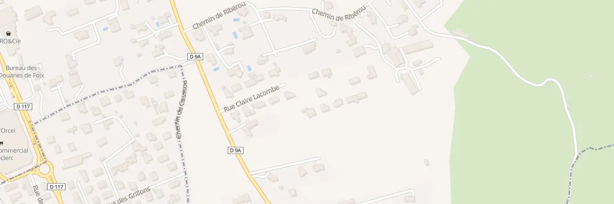 Plan du 35 Rue Claire Lacombe à Foix