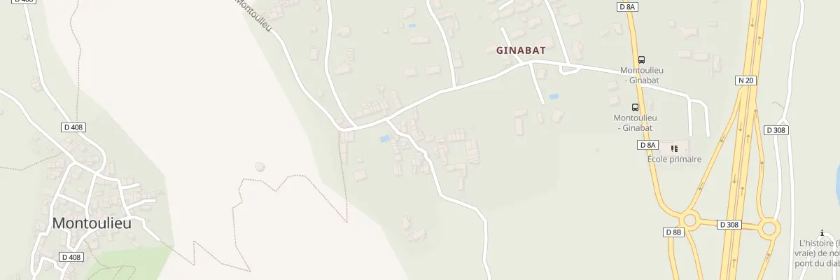 Plan du 18 Ginabat à Montoulieu