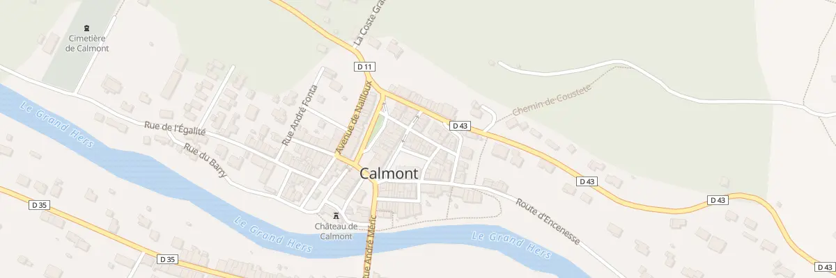 Plan du 1 Rue Neuve des Tourelles à Calmont