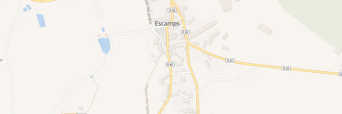 Plan du 5025 Escamps Sud à Escamps