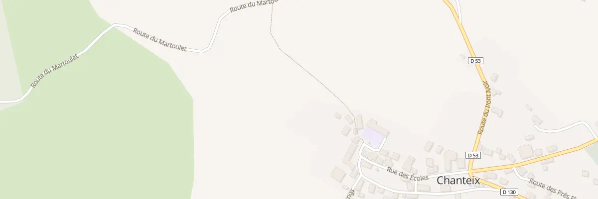 Plan du 5028 Le Bourg à Chanteix