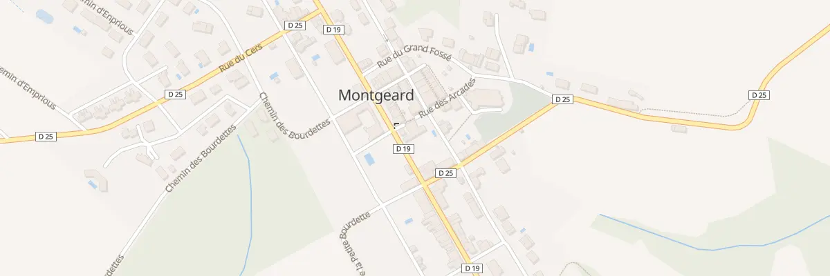 Plan du 62 Gr Grande Rue du Pastel à Montgeard