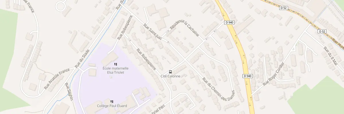 Plan du 30 Rue St Just à Saint-Étienne-au-Mont