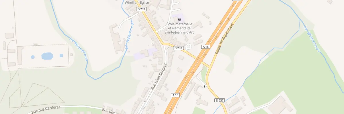 Plan du 7 Rue Leon Sergent à Wimille