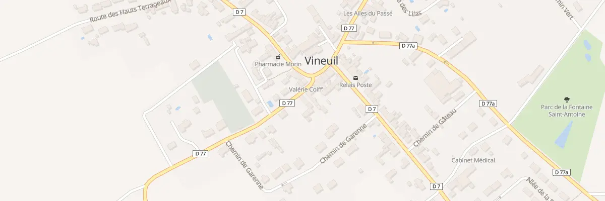 Plan du 3 Rte de Villers Les Ormes à Vineuil