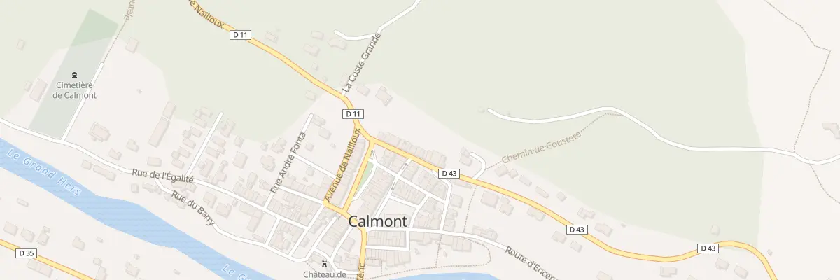Plan du 18 Av de Gibel à Calmont