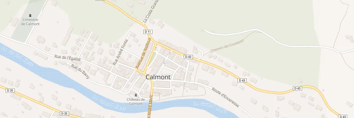 Plan du 7 Av de Gibel à Calmont