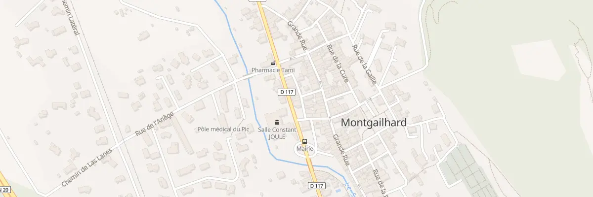Plan du 35 Rte Nationale à Montgailhard