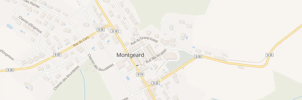 Plan du 9001 Rue des Jardins à Montgeard