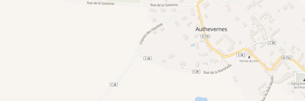 Plan du 12 Rue de la Martinelle à Authevernes